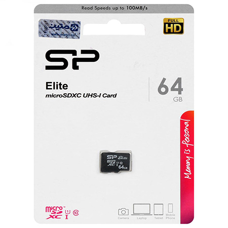 کارت حافظه microSDHC سیلیکون پاور مدل Elite کلاس 10 ظرفیت 64 گیگابایت