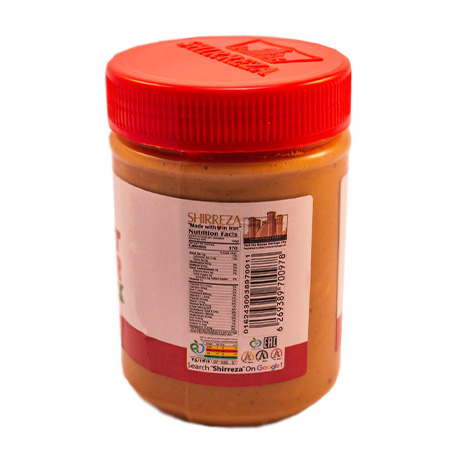 کره بادام زمینی کرانچی شیررضا - 450 گرم