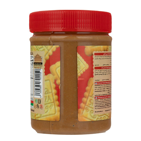 کرم بیسکویت کره بادام زمینی کرانچی شیررضا - 450 گرم