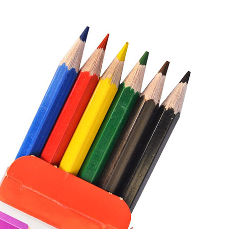 مداد رنگی 6 رنگ آدمیرال مدل MDF
