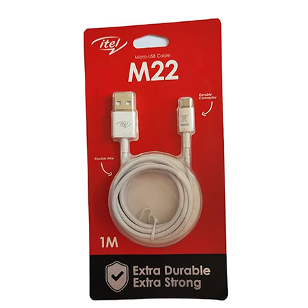 کابل تبدیل USB به MicroUSB آیتل مدل M22 طول 1 متر