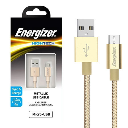 Energizer C13UBMCGGD4 USB to micro-USB Cable 1.2m