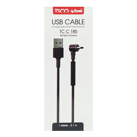 کابل تبدیل USB به USB-C تسکو مدل TC C185 طول 1 متر