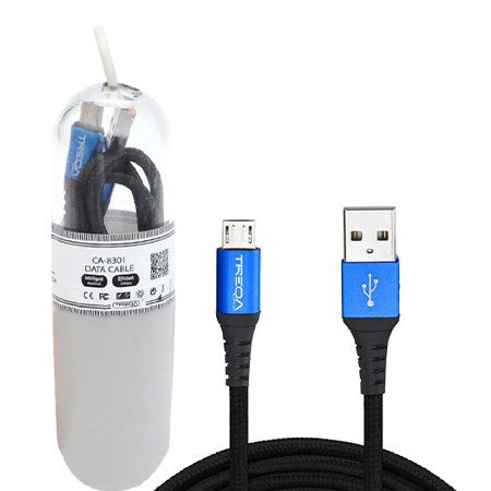 کابل تبدیل USB به MicroUSB ترکا مدل CA-8301 طول 1 متر