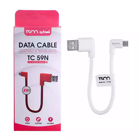 کابل تبدیل USB به microUSB تسکو مدل TC 59N طول 0.2 متر