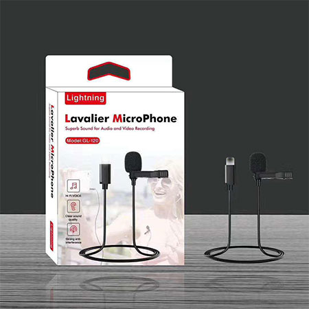 Lavalier Lightning microphone model GL-120