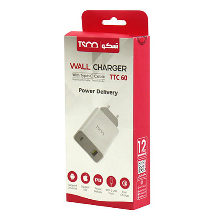 TSCO TTC 60 QC3.0 PD 27W Wall Charger