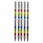 Pidax 4-color pencil Rainbow model, pack of 5