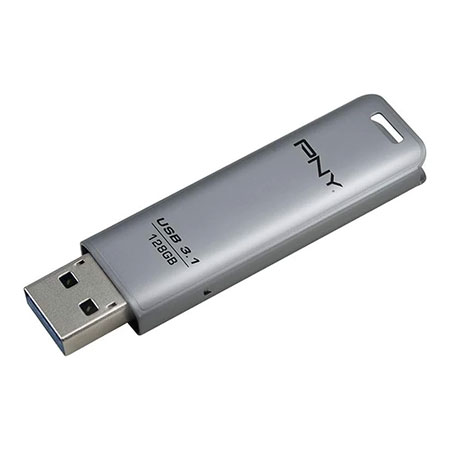 PNY ELITE STEEL USB3.1 128GB Flash Memory