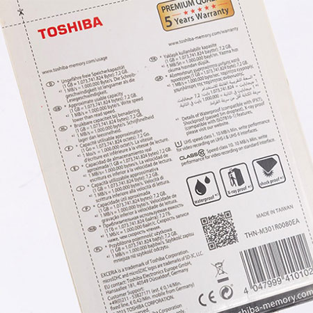 Toshiba microSDHC Class 10 UHS-1 8GB