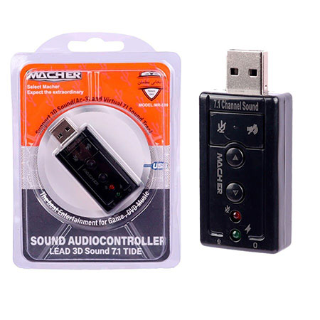 Macher USB External Sound Card Model MR-209