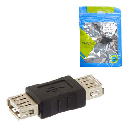 تبدیل USB دو سر مادگی رویال مدل F/F