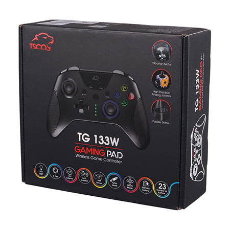 دسته بازی بی‌سیم تسکو مدل TG-133W