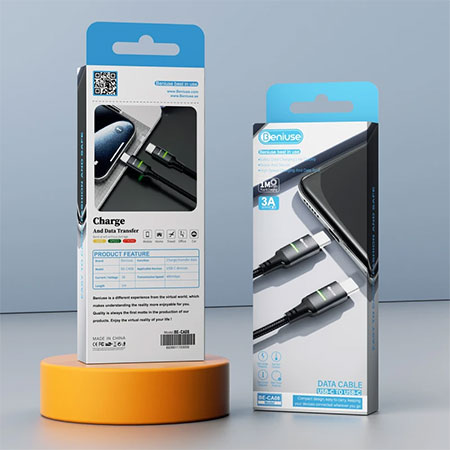 کابل تبدیل USB-C به USB-C بنیوس مدل BE-CA08 طول 1 متر