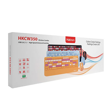 کیبورد بی‌سیم هترون مدل HKCW-350