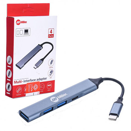 هاب 4 پورت Type-C میلر مدل 930